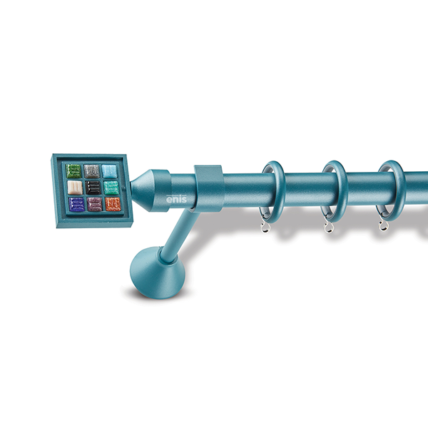 Μεταλλικό κουρτινόξυλο Apollon 3 Pastel