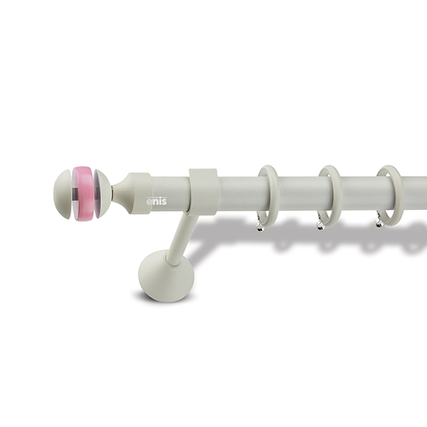 Μεταλλικό κουρτινόξυλο Iris Pink Pastel