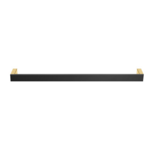 Πετσετοθήκη Μονή Allegory Brushed Brass/Black Mat