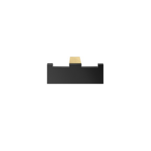 Διπλό Άγκιστρο Allegory Brushed Brass/Black Mat