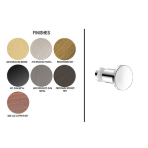 Πόμολο/Άγκιστρο για τζάμι Finishes