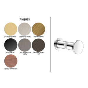 Διπλό Πόμολο/Άγκιστρο για τζάμι Finishes