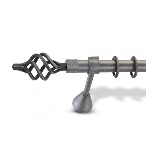 Μεταλλικό κουρτινόξυλο Plekto