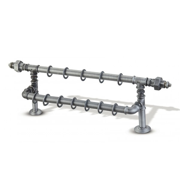 Μεταλλικό κουρτινόξυλο Set Racor Double