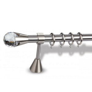 Μεταλλικό κουρτινόξυλο King Crystal