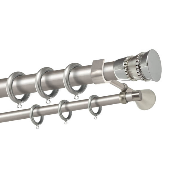 Μεταλλικό κουρτινόξυλο Lefkada Strass - Image 2