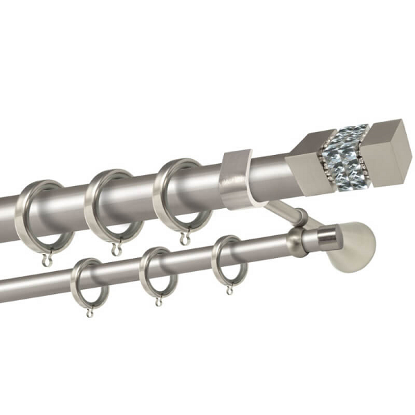 Μεταλλικό κουρτινόξυλο Skopelos Strass - Image 3