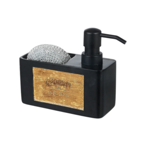 Ντισπένσερ Κουζίνας 120ml Μαύρο με Θήκη