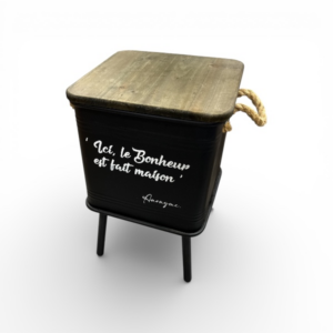 Μεταλλικό Τραπεζάκι με Αποθηκευτικό Χώρο