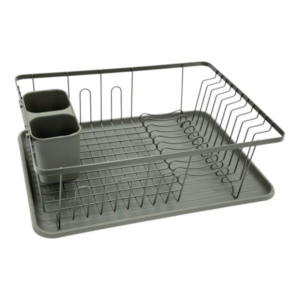 Πιατοθήκη Μεταλλική Λαδί Ματ