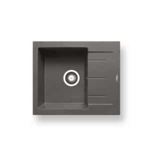 Νεροχύτης Pyramis Pyragranite Alazia 59x50cm 1Β 1D iron grey