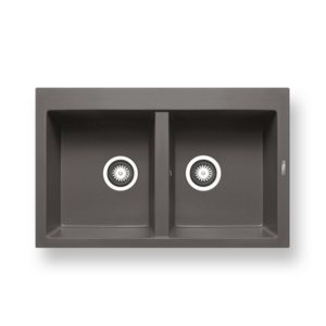 Νεροχύτης Pyramis Pyragranite Alazia 79x50cm 2Β iron grey