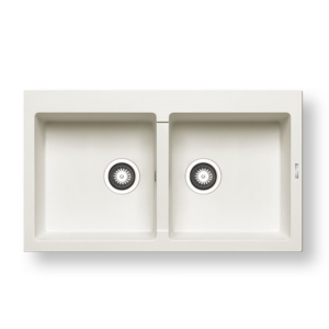 Νεροχύτης Pyramis Pyragranite Athlos 86x50cm 2Β snow