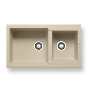 Νεροχύτης Pyramis Pyragranite Alazia 86x50cm 1 3/4Β ivory