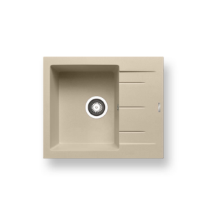 Νεροχύτης Pyramis Pyragranite Alazia 59x50cm 1Β 1D ivory