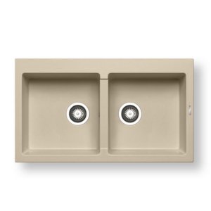 Νεροχύτης Pyramis Pyragranite Athlos 86x50cm 2Β ivory