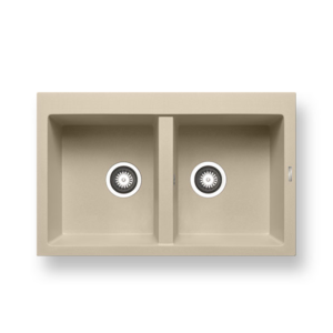 Νεροχύτης Pyramis Pyragranite Alazia 79x50cm 2Β ivory