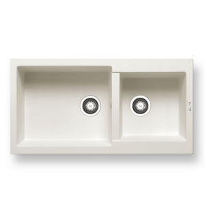 Νεροχύτης Pyramis Pyragranite Alazia 96x50cm 1 3/4Β snow