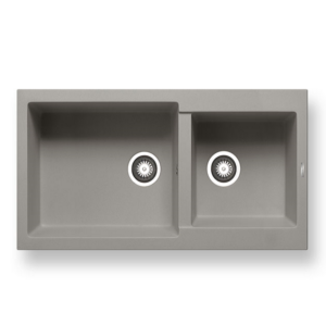 Νεροχύτης Pyramis Pyragranite Alazia 96x50cm 1 3/4Β industrial grey