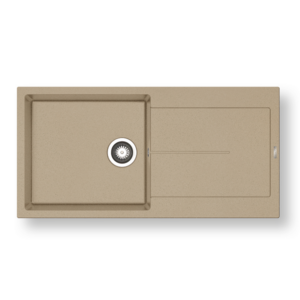 Νεροχύτης Pyramis Pyragranite Ithaka Plus 100x50cm 1Β 1D dark beige