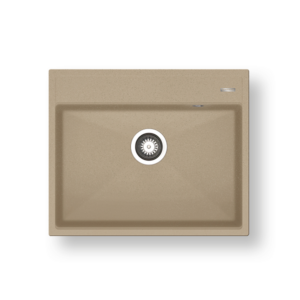 Νεροχύτης Pyramis Pyragranite Ithaka 61x51cm 1Β dark beige