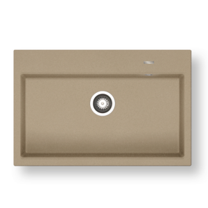 Νεροχύτης Pyramis Pyragranite Ithaka 78x51cm 1Β dark beige