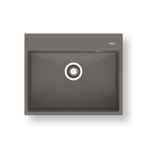 Νεροχύτης Pyramis Pyragranite Ithaka 61x51cm 1Β iron grey