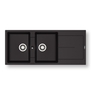 Νεροχύτης Pyramis Pyragranite Ithaka 116x50cm 2Β 1D volcano