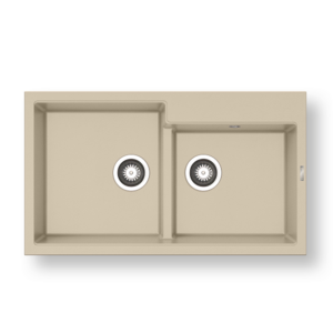 Νεροχύτης Pyramis Pyragranite Ithaka 86x50cm 1 3/4Β ivory