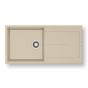 Νεροχύτης Pyramis Pyragranite Ithaka Plus 100x50cm 1Β 1D ivory