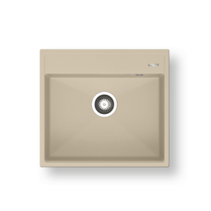 Νεροχύτης Pyramis Pyragranite Ithaka 56x51cm 1Β ivory