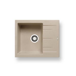 Νεροχύτης Pyramis Pyragranite Alazia 59x50cm 1Β 1D dark beige