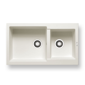 Νεροχύτης Pyramis Pyragranite Alazia 86x50cm 1 3/4Β snow