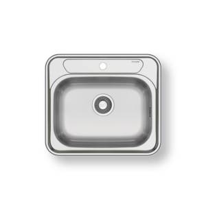 Ανοξείδωτος νεροχύτης Pyramis Atria 57.5x50.5cm