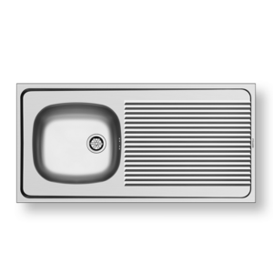 Ανοξείδωτος νεροχύτης Pyramis 100x50cm 1Β 1D της σειράς International