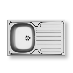 Ανοξείδωτος νεροχύτης Pyramis 80x50cm 1Β 1D της σειράς International