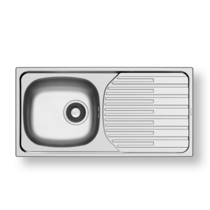 Ανοξείδωτος νεροχύτης Pyramis ET33 86x43.5cm Fork της σειράς Basic