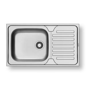 Ανοξείδωτος νεροχύτης Pyramis 86x50cm 1Β 1D της σειράς Dorian γυαλισμένος