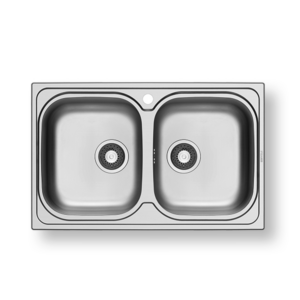 Ανοξείδωτος νεροχύτης Pyramis 79x50cm 2Β της σειράς Amaltia