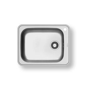 Ανοξείδωτος νεροχύτης Pyramis 61x48cm 1Β της σειράς Space Plus γυαλισμένος