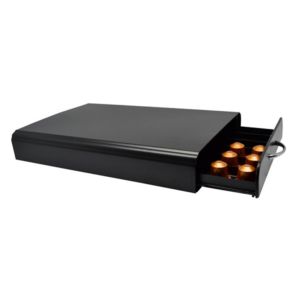 Βάση μεταλλική για κάψουλες espresso συρταρωτή μαύρη