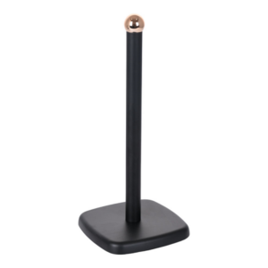 Βάση Χαρτιού Κουζίνας Μεταλλική Μαύρη με Rose Gold