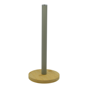 Βάση Χαρτιού Κουζίνας Μεταλλική Λαδί με Bamboo Βάση