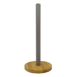 Βάση Χαρτιού Κουζίνας Μεταλλική Taupe με Bamboo Βάση