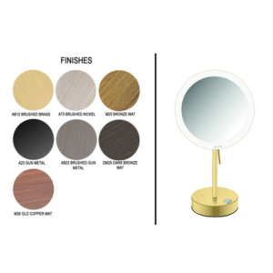 Επικαθήμενος μεγεθυντικός καθρέπτης LED Battery Finishes