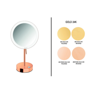 Επικαθήμενος μεγεθυντικός καθρέπτης LED Battery Gold 24K