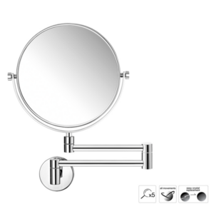 Επιτοίχιος μεγεθυντικός καθρέπτης Chrome