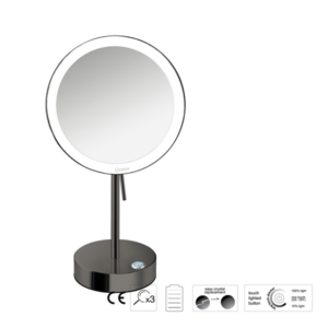 Επικαθήμενος μεγεθυντικός καθρέπτης LED Battery Finishes