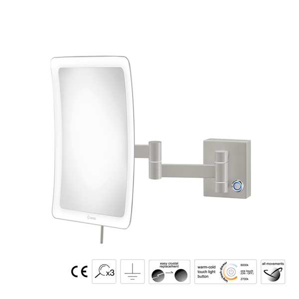 Επιτοίχιος μεγεθυντικός καθρέπτης LED Colours - Image 4
