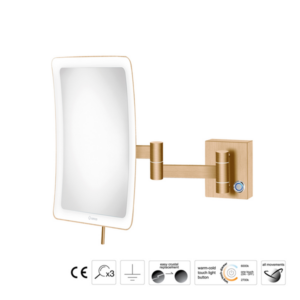 Επιτοίχιος μεγεθυντικός καθρέπτης LED Finishes